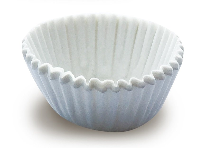 35000 White Glassine Chocolate Cups 25mm x 16mm