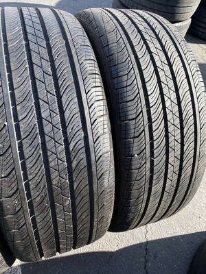 2 USED TIRES 235/50R18 Continental CONTI PRO CONTACT TX SSR WITH 90% TREAD LIFE
