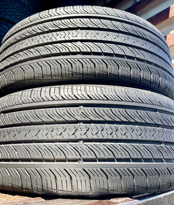2 USED TIRES 235/50R18 Continental CONTI PRO CONTACT TX SSR WITH 60% TREAD LIFE 