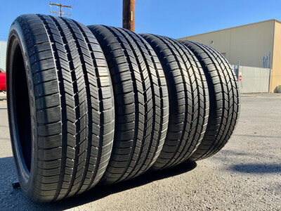 4 USED TIRES 235/45R19 Goodyear EAGLE LS-2 RUN ON FLAT WITH 90% TREAD LIFE 