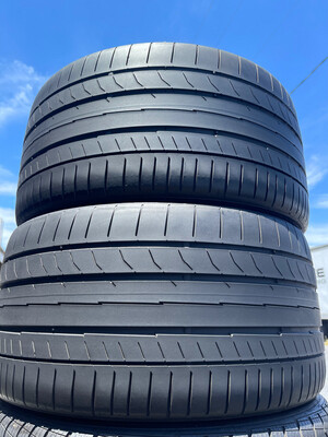 2 USED TIRES 285/30R19 Continental CONTI SPORT CONTACT 5P SSR WITH 60% TREAD LIFE 