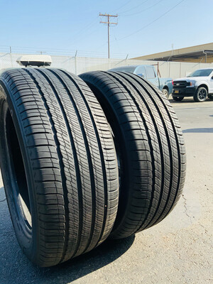 2 USED TIRES 275/50R20 Michelin PRIMACY TOUR A/S WITH 90% TREAD LIFE