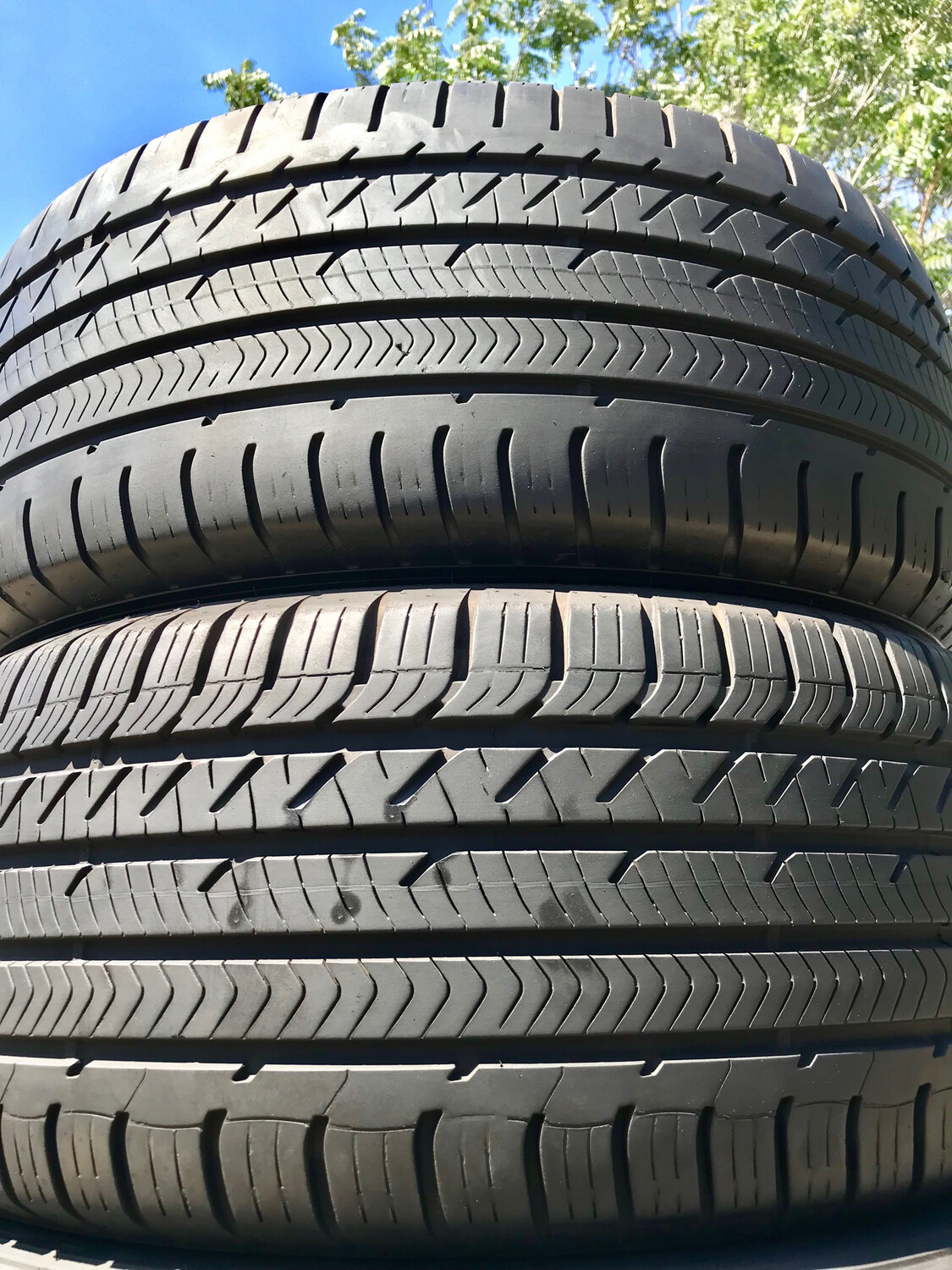 2 USED TIRES 285/45R20 Goodyear EAGLE SPORT A/S RFT WITH 90% TREAD LIFE
