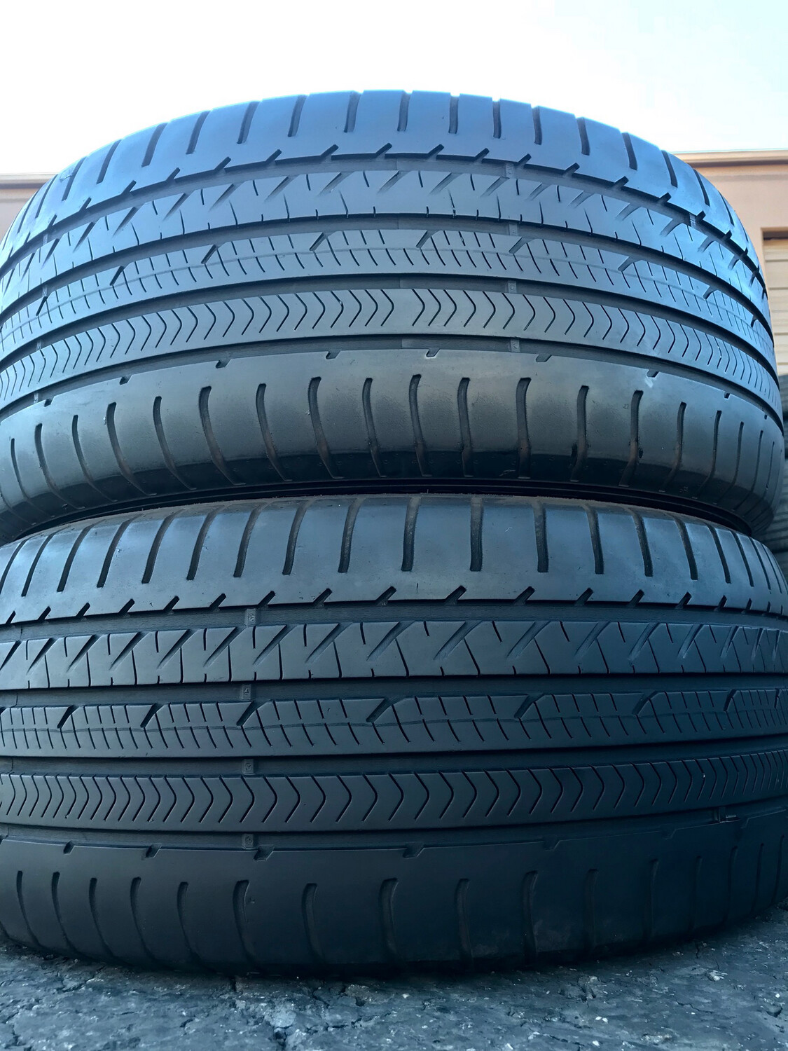 2 USED TIRES 285/45R20 Goodyear EAGLE SPORT A/S RFT WITH 50% TREAD LIFE