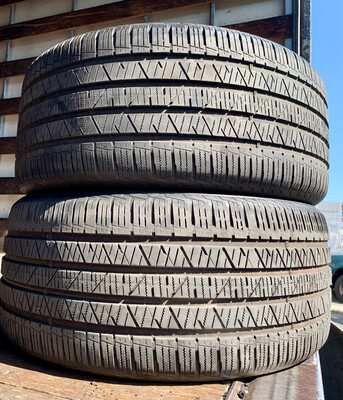 2 USED TIRES 285/40R22 Hankook DYNAPRO HP2 Plus WITH 70% TREAD LIFE