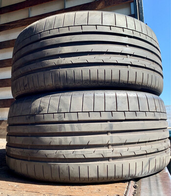 2 USED TIRES 295/35R23 Continental SPORT CONTACT6 WITH 60% TREAD LIFE
