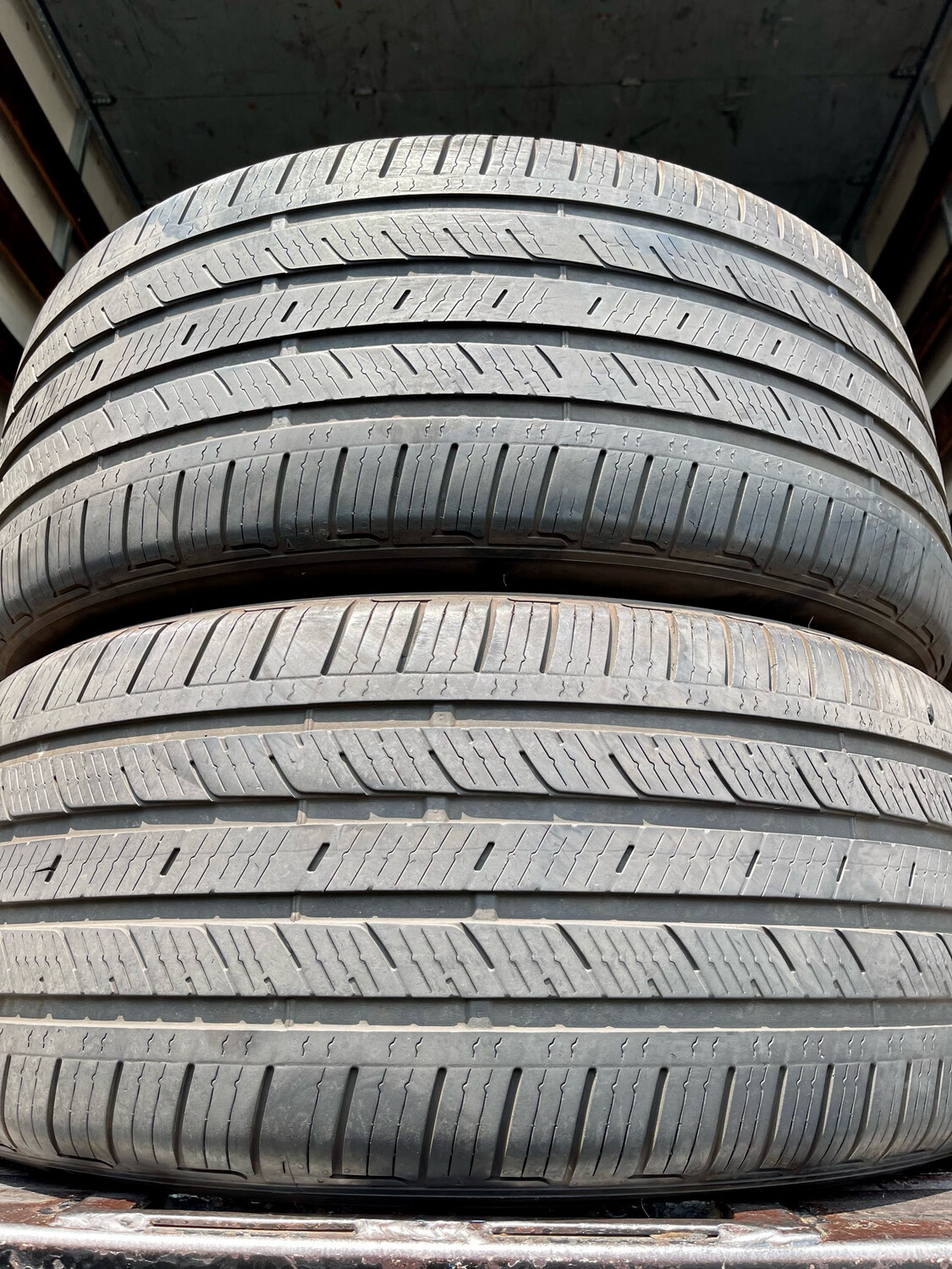 2 USED TIRES 275/50R20 Bridgestone ALENZA SPORT A/S RUN FLAT WITH 50% TREAD LIFE