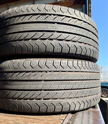 2 USED TIRES 235/45R19 Continental PRO CONTACT GX SSR  WITH 40-50% TREAD LIFE 