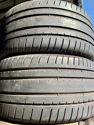 2 USED TIRES 275/30R20 EAGEL F1 ASYMMETRIC 3 RUN ON FLAT WITH 40% TREAD LIFE