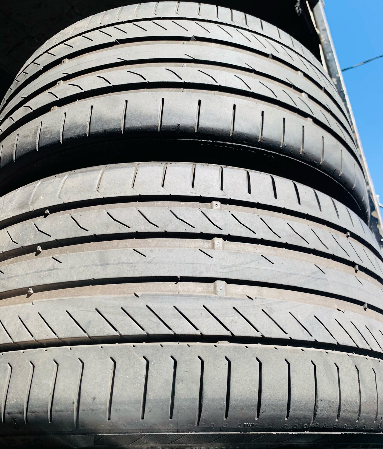 2 USED TIRES 265/30R20 Continental CONTI SPORT CONTACT 5P WITH 50% TREAD LIFE