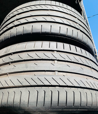 2 USED TIRES 265/30R20 Continental CONTI SPORT CONTACT 5P WITH 50% TREAD LIFE