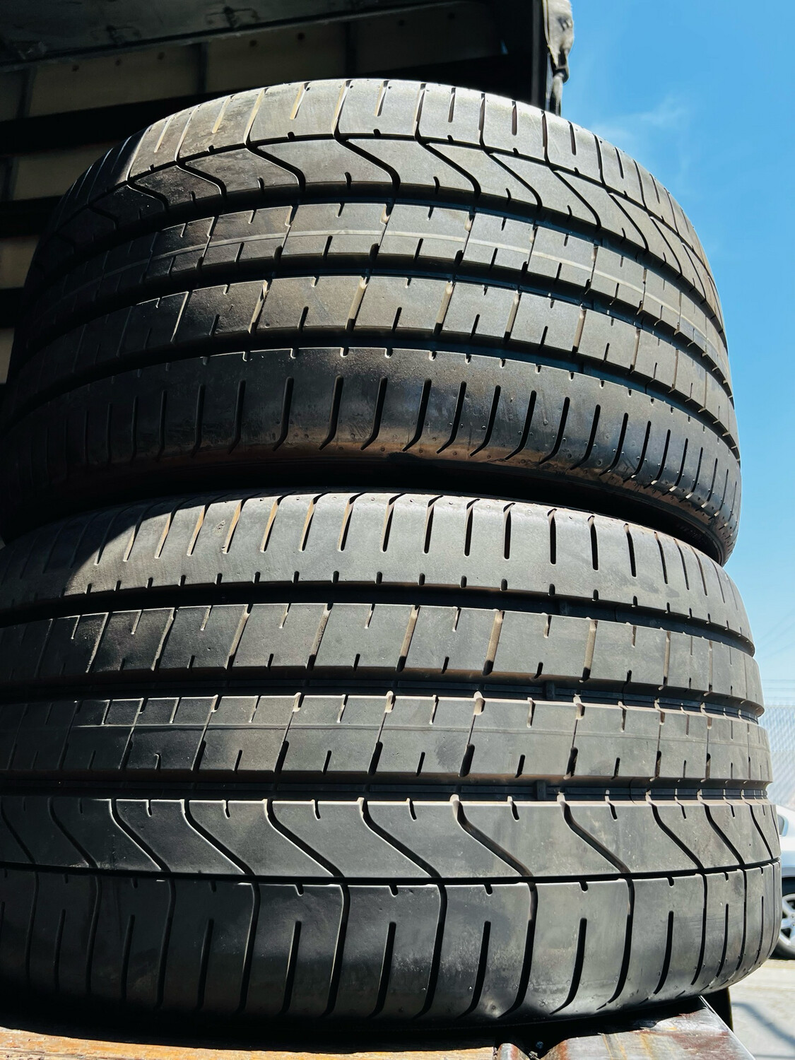 2 USED TIRES 315/30ZR22 Pirelli P ZERO WITH 80-90% TREAD LIFE