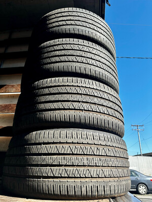4 USED TIRES 285/40R22 Hankook DYNAPRO HP2 Plus WITH 60% TREAD LIFE