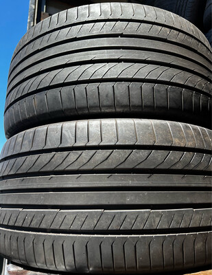 2 USED TIRES 285/35R21 Continental CONTI SPORT CONTACT 5 WITH 75% TREAD LIFE