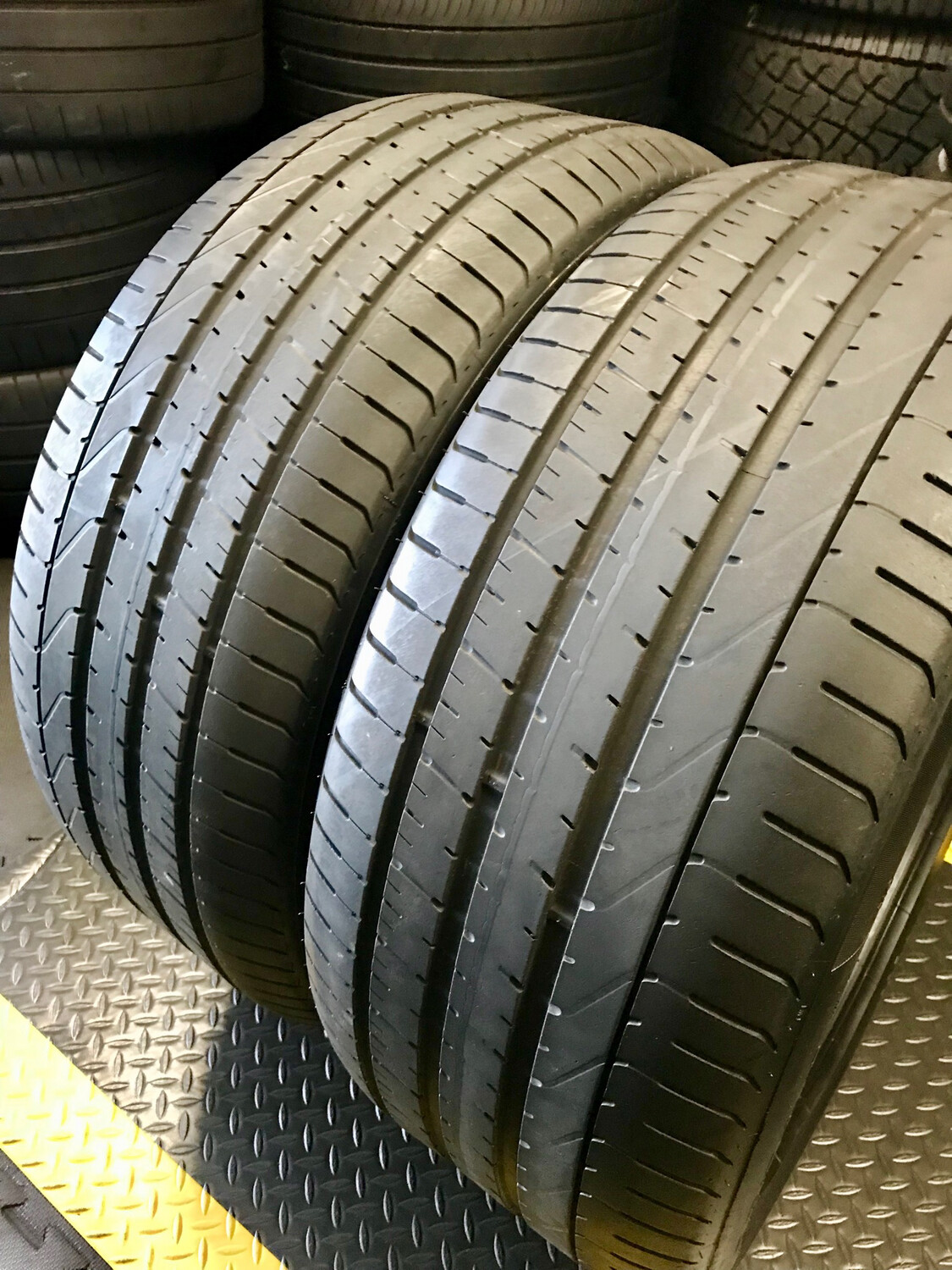 2 USED TIRES 285/40R22 Pirelli P ZERO WITH 50% TREAD LIFE