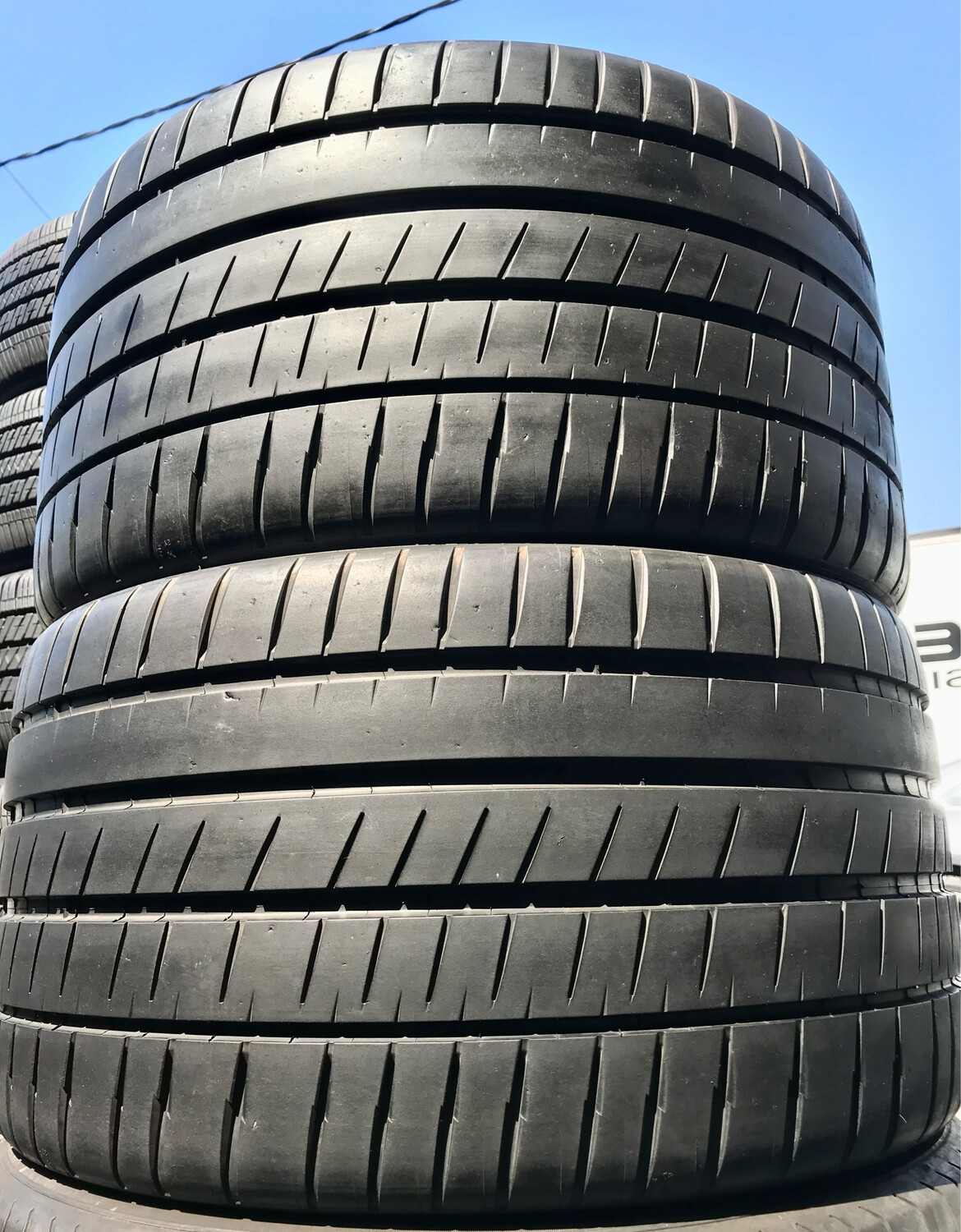 2 USED TIRES 305/30ZR20 PILOT SPORT 4S WITH 90% TREAD LIFE