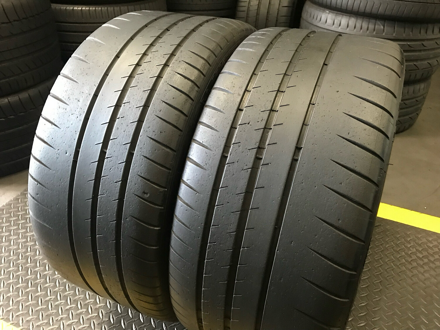 2 USED TIRES 295/30ZR20 PILOT SPORT CUP2 WITH 70% TREAD LIFE