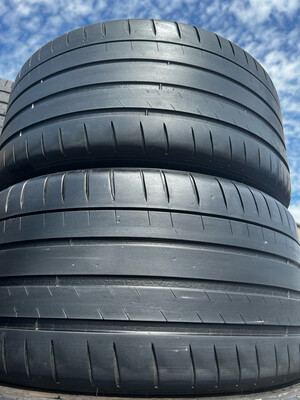2 USED TIRES 295/35ZR20 Michelin PILOT SPORT 4S WITH 50-60% TREAD LIFE