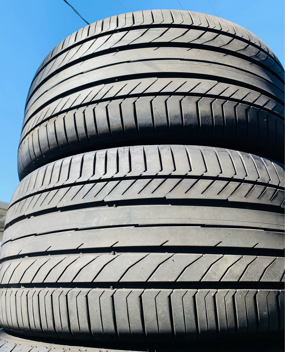 2 USED TIRES 295/35ZR20 Continental CONTI SPORT CONTACT5P WITH 90% TREAD LIFE