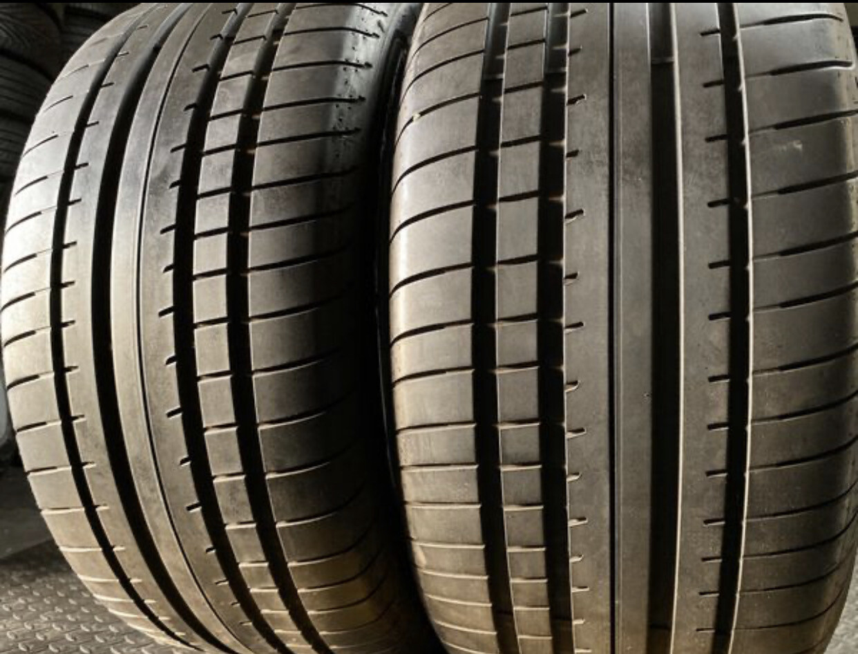 2 USED TIRES 275/35R19 Goodyear EAGLE F1 RUN  FLAT WITH 95% TREAD LIFE