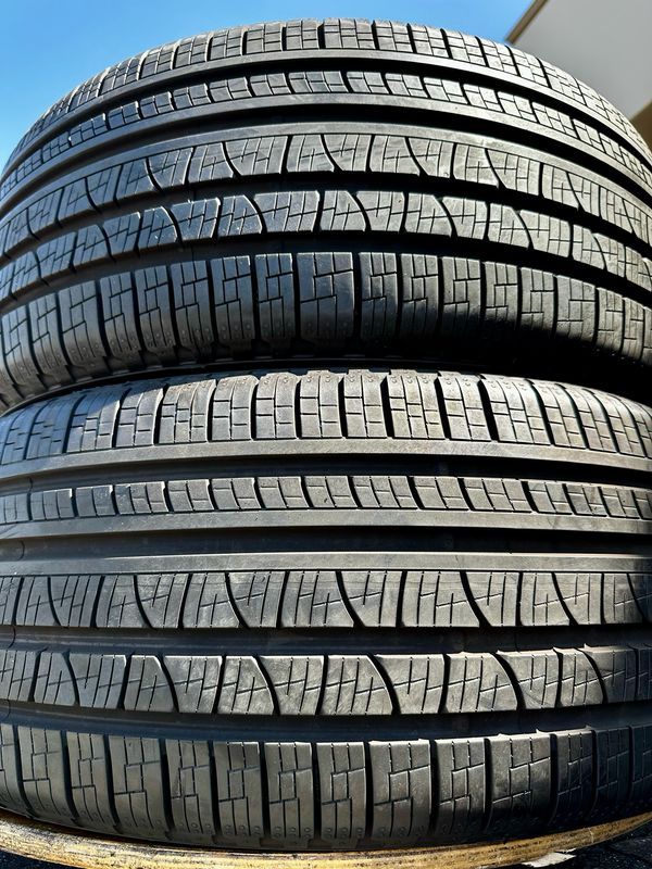 2 LUSED TIRES 255/45R20 Pirelli SCORPION VERDA All Season WITH 95-99% TREAD LIFE