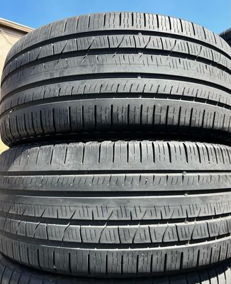 2 USED TIRES 255/45R20 Pirelli SCORPION VERDA All Season WITH 40-50% TREAD LIFE
