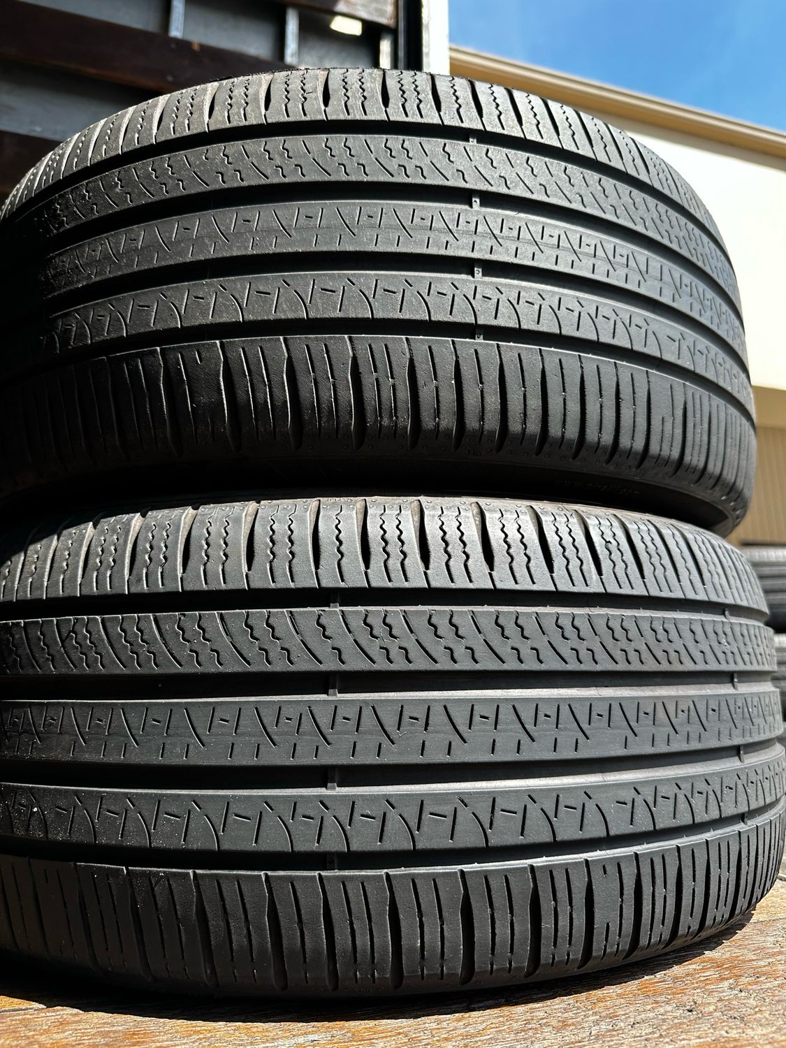 2 USED TIRES 225/45R17 Pirelli P ZERO All Season WITH 60% TREAD LIFE