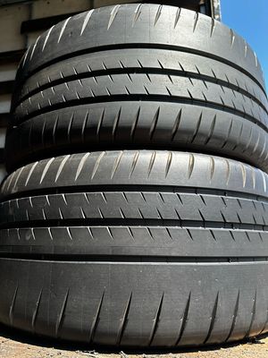 2 USED TIRES 265/35ZR19 Michelin PILOT SPORT CUP 2 WITH 90% TREAD LIFE