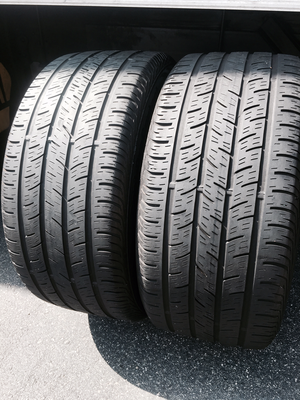 2 USED TIRES 245/40R17 Continental CONTI PRO CONTACT WITH 50% TREAD LIFE 