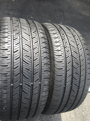 2 USED 245/40R18 Continental CONTI PRO CONTACT WITH 8/32 2 USED 245/40R18 Continental CONTI PRO CONTACT WITH 8/32