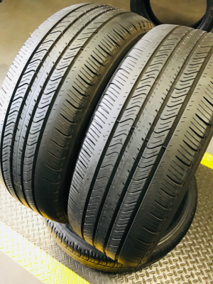 2 USED TIRES 215/55r17 Michelin PRIMACY MXV4 WITH 50% TREAD LIFE 