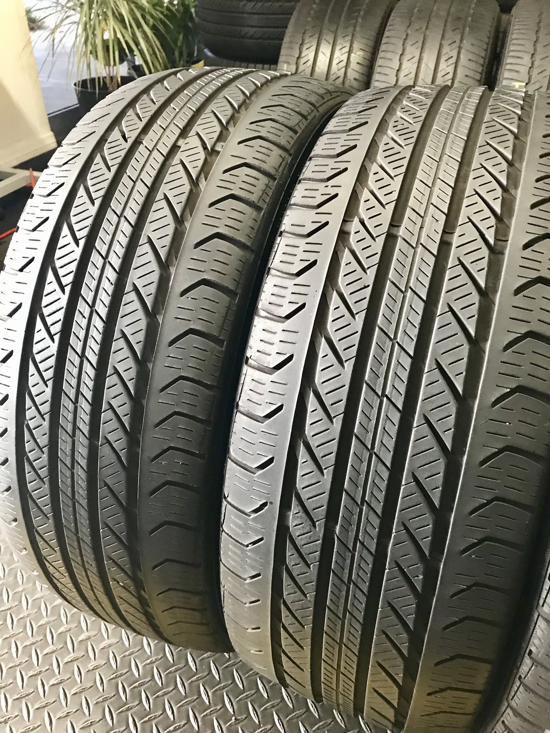 2 USED TIRES 225/45R18 Continental PRO CONTACT GX SSR 60% TREAD LIFE 