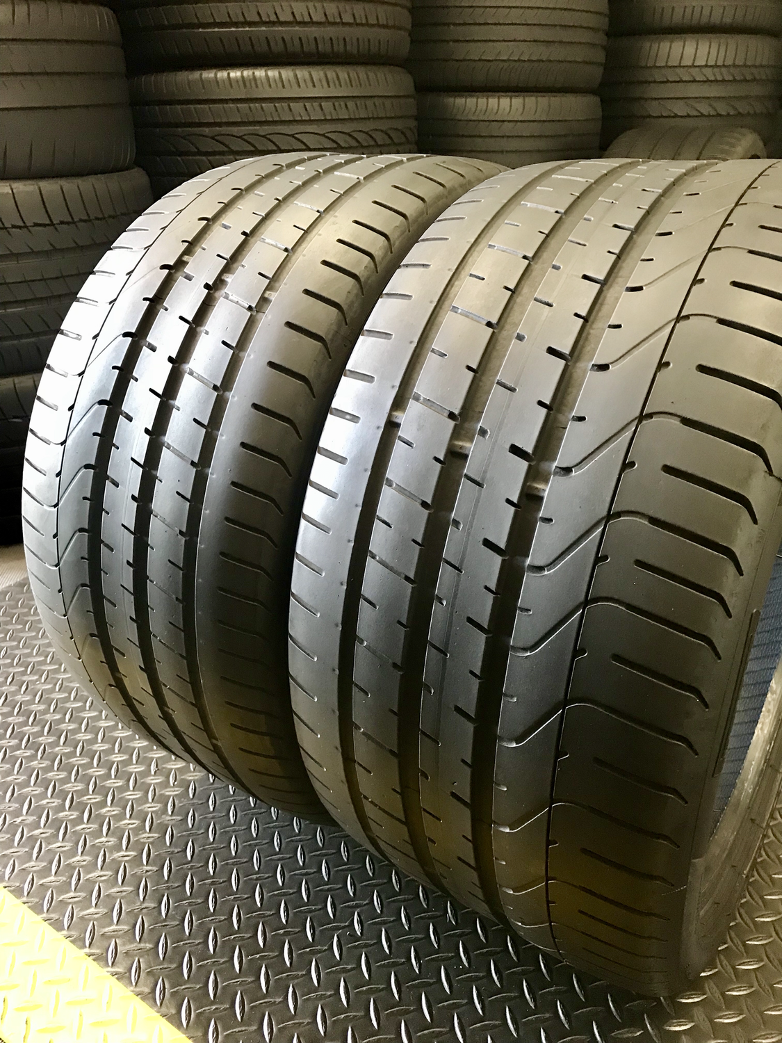 2 USED TIRES 285/30R19 Pirelli P ZERO WITH 55-60% TREAD LIFE 