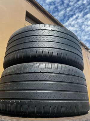 2 USED TIRES 295/40R20 Michelin LATITUDE TOUR HP WITH 40-50%TREAD LIFE