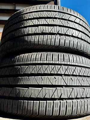2 USED TIRES Continental CROSS CONTACT LX SPORT WITH 95% TREAD LIFE