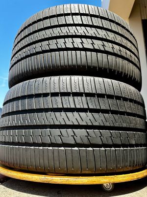 2 USED TIRES Falken 295/30ZR20 AZENIS FK460 A/S WITH 95% TREAD LIFE