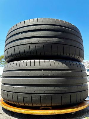 2 USED TIRES Pirelli 245/35ZR20 P ZERO WITH 50% TREAD LIFE