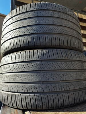 2 USED TIRES Pirelli 315/30R22 P ZERO ALL SEASON WITH 50% TREAD LIFE