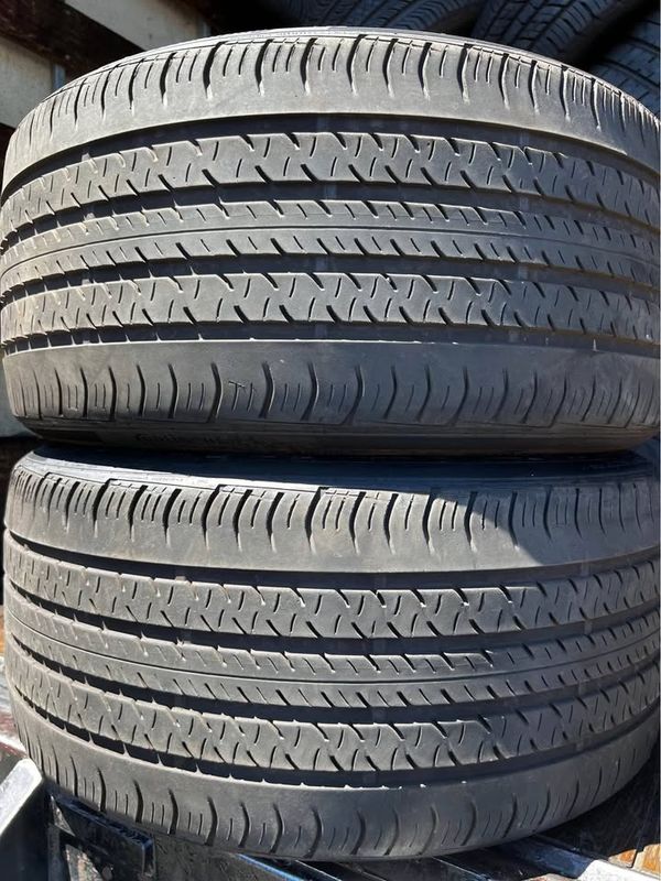 2 USED TIRES Continental 265/35R21 PRO CONTACT RX WITH 60% TREAD LIFE