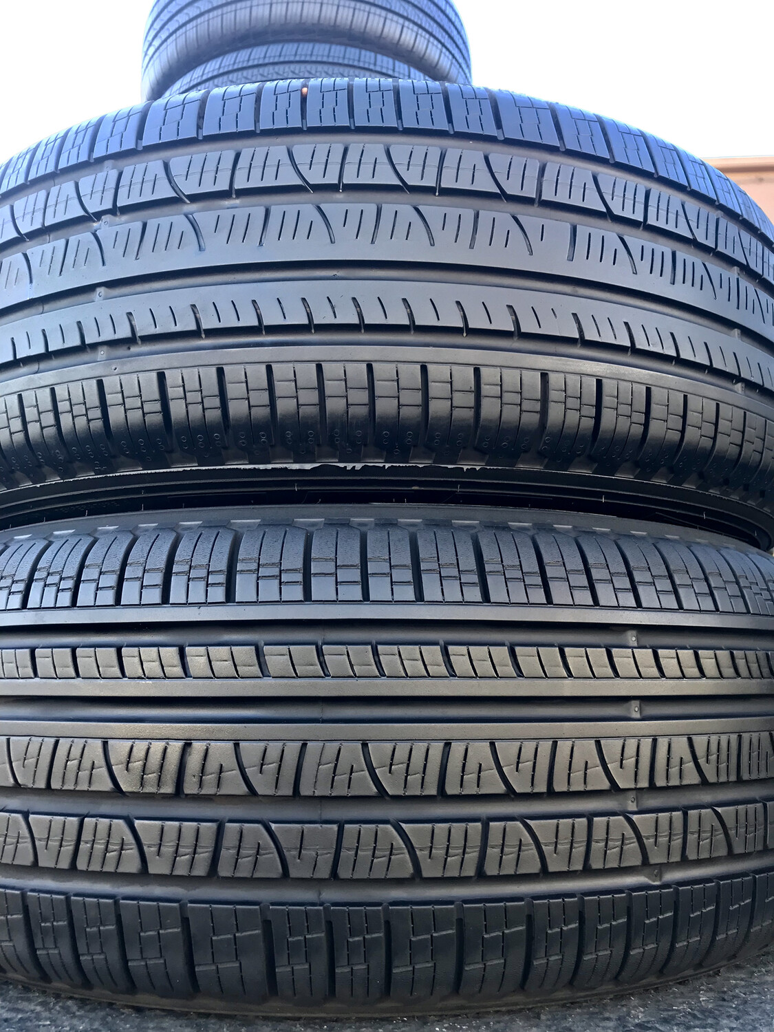 2 USED TIRES 235/60R18 Pirelli SCORPION VERDA A/S RFT WITH 60% TREAD
