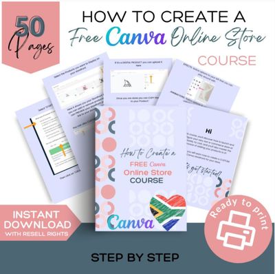 Create A Free Online Store using Canva