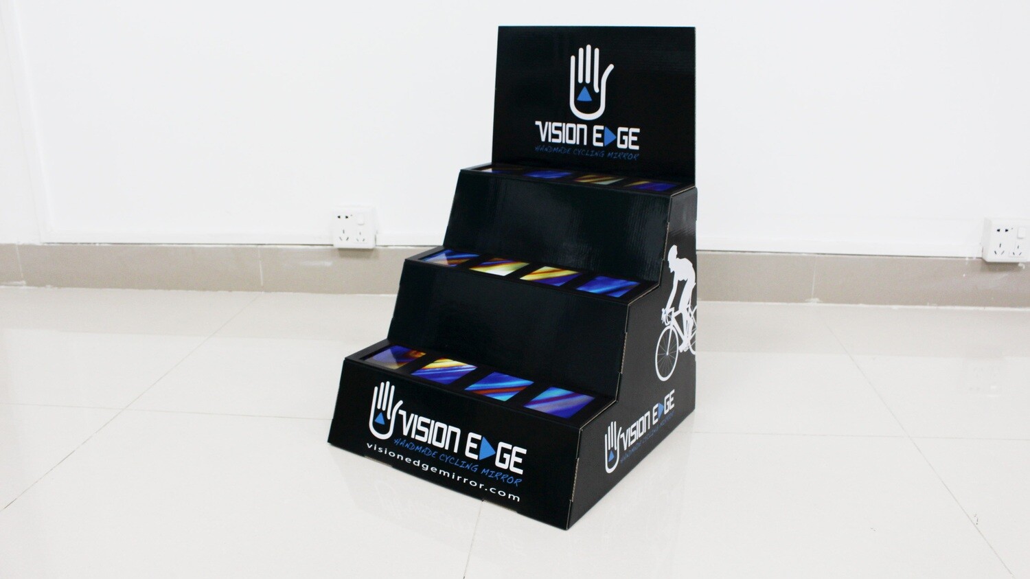Vision Edge Countertop Display, Large Display: Black