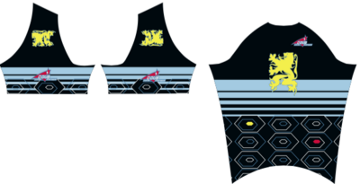 Belgian Octagon-Black Men&#39;s Summer Short Sleeve Race Cut  Jersey