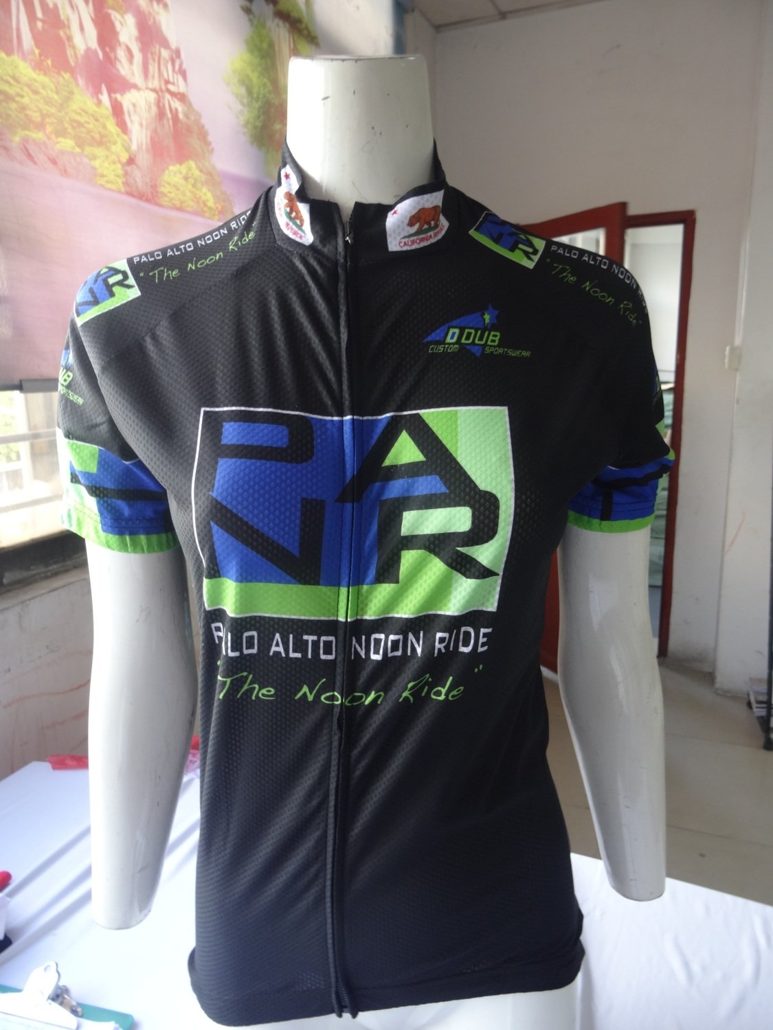 P.A Noon Ride Men&#39;s Short Sleeve Summer Race Cut  Jersey