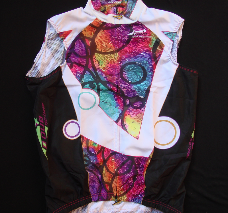 Champagne Confetti Women&#39;s Race Cut Wind Vest