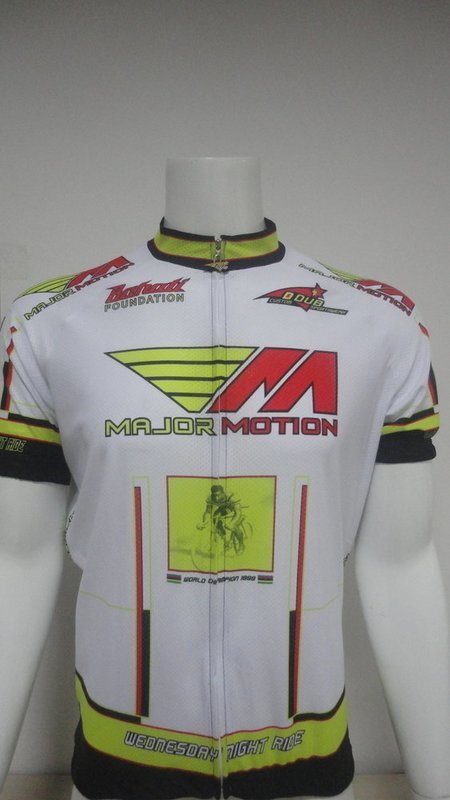 Major Motion Wednesday Night Mens Short Sleeve Race Cut  Jersey (slight blemishes on rear)