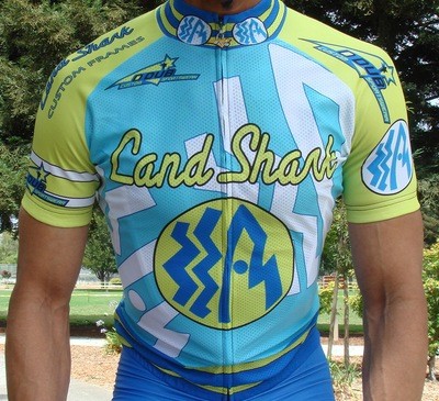Land Shark Signature Men&#39;s Short Sleeve Race Cut  Jersey