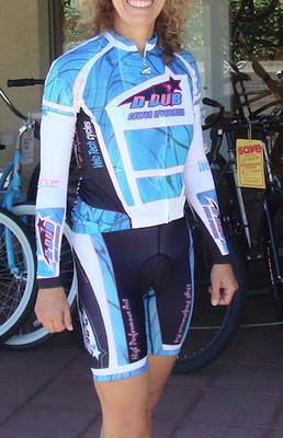 D Dub Blown Glass Short Sleeve Race Cut Women&#39;s Jersey