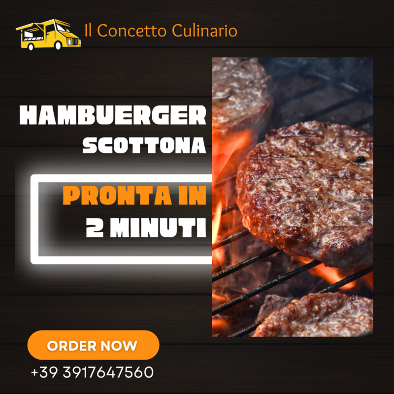 Hamburger di Scottona con Piselli e Carote