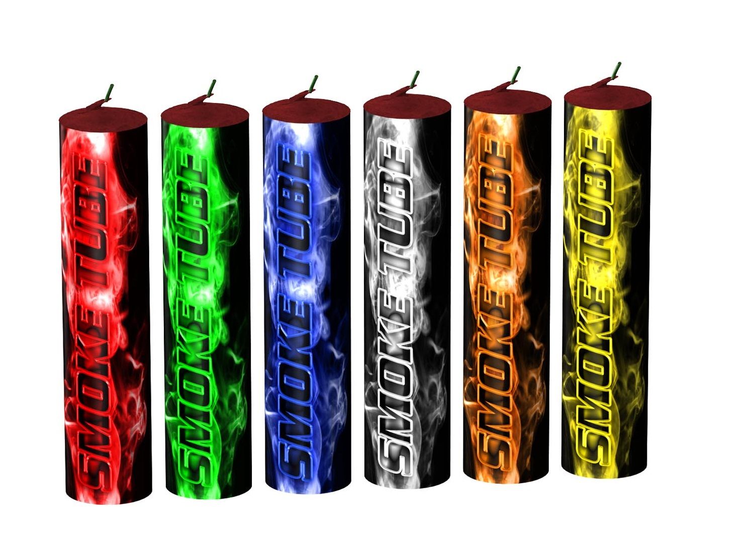 Smoke Tubes in verschieden Farben (6 Stk)